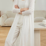 Casual Versatile Linen Sun Protection Long Knit Cardigan - liwisi