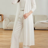 Casual Versatile Linen Sun Protection Long Knit Cardigan - liwisi