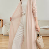 Casual Versatile Linen Sun Protection Long Knit Cardigan - liwisi