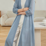 Casual Versatile Linen Sun Protection Long Knit Cardigan - liwisi
