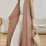 Casual Versatile Linen Sun Protection Long Knit Cardigan - liwisi