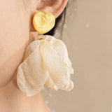 Dopamine Vacation Style Flower Earrings - liwisi