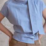 Casual Commuter Plaid Sash-Waist Shirt - liwisi