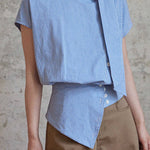 Casual Commuter Plaid Sash-Waist Shirt - liwisi