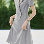 Casual Commuter Deconstructed Faux Two-Piece Dress - liwisi