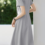 Casual Commuter Deconstructed Faux Two-Piece Dress - liwisi