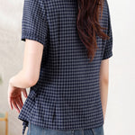 French Versatile Striped Sash Shirt - liwisi