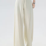 Casual Versatile High Waist Drawstring Wide Leg Pants - liwisi