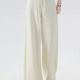 Casual Versatile High Waist Drawstring Wide Leg Pants - liwisi