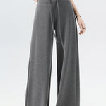 Casual Versatile High Waist Drawstring Wide Leg Pants - liwisi