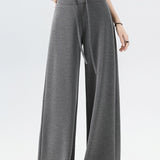 Casual Versatile High Waist Drawstring Wide Leg Pants - liwisi