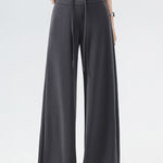 Casual Versatile High Waist Drawstring Wide Leg Pants - liwisi
