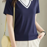 Casual Commute Fake Two-Piece Polo Shirt - liwisi