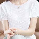 Elegant Versatile Textured Tencel Knit Sweater - liwisi