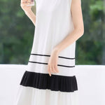 Casual Spliced T-Shirt Dress - liwisi