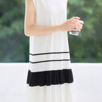 Casual Spliced T-Shirt Dress - liwisi