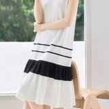 Casual Spliced T-Shirt Dress - liwisi