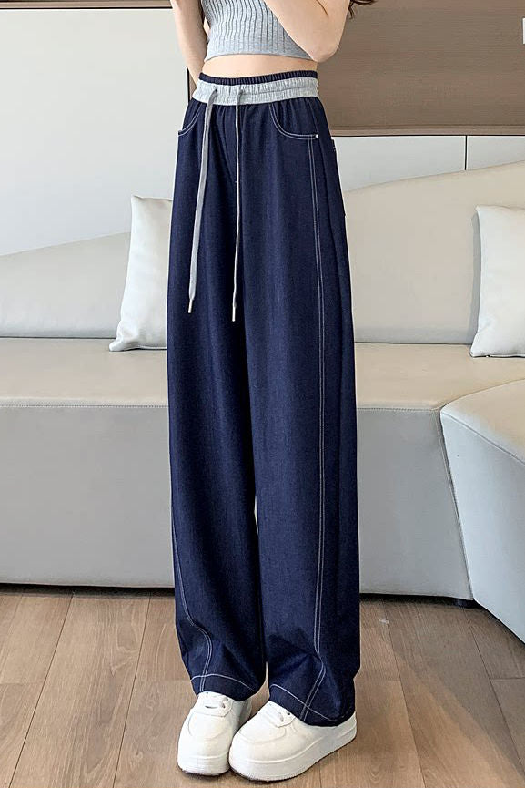 Casual High Waist Loose Wide Leg Jeans - liwisi