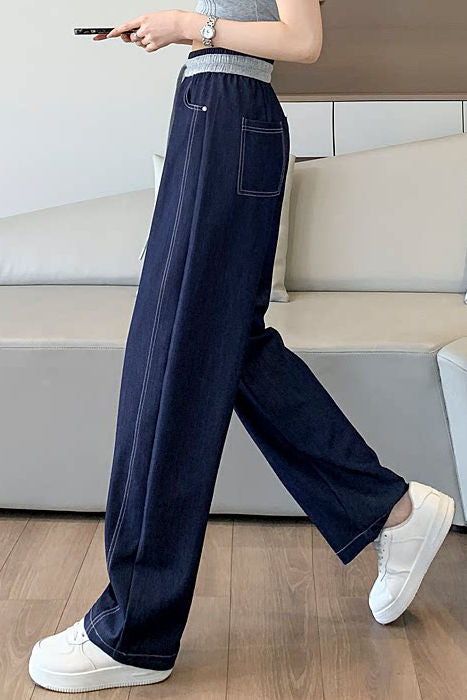 Casual High Waist Loose Wide Leg Jeans - liwisi