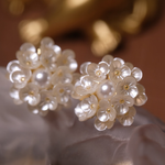 Elegant Silver Needle Resin Flower Earrings - liwisi