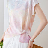 Casual Crew Neck Printed Short Sleeve T-Shirt - liwisi