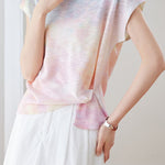 Casual Crew Neck Printed Short Sleeve T-Shirt - liwisi