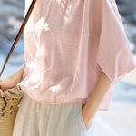Elegant Batwing Sleeve Crew Neck Shirt - liwisi