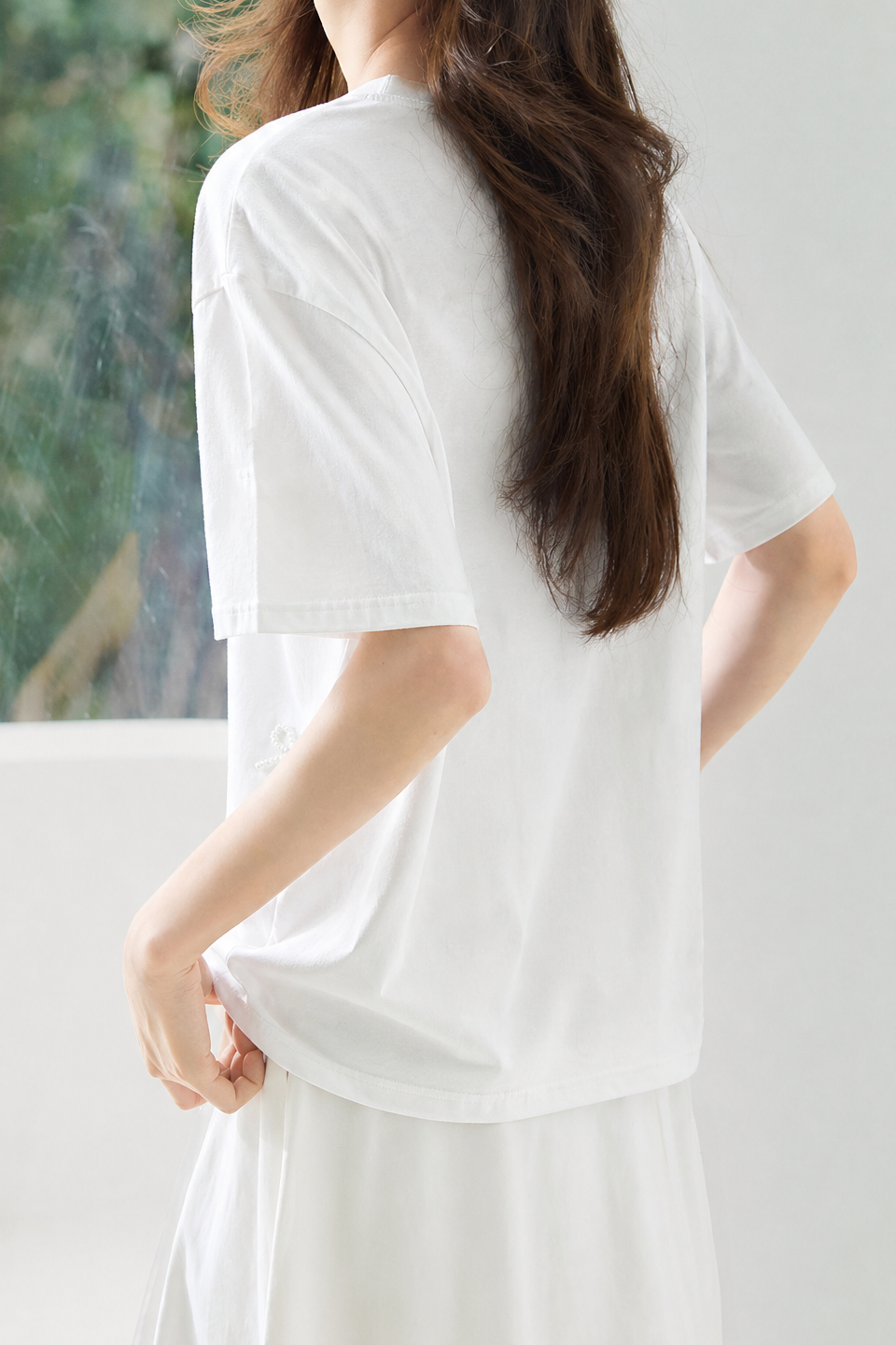 Casual Bow Rhinestone T-Shirt - liwisi