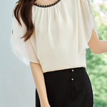 Elegant Lace Spliced Shirt - liwisi
