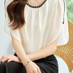 Elegant Lace Spliced Shirt - liwisi