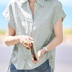 Casual Plaid Drawstring Shirt - liwisi