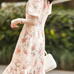Elegant Embroidered Stand Collar Cheongsam Dress - liwisi