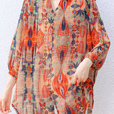 Casual Retro Printed Shirt - liwisi