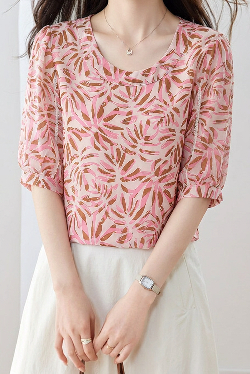 Casual Elegant Versatile Chiffon Shirt - liwisi