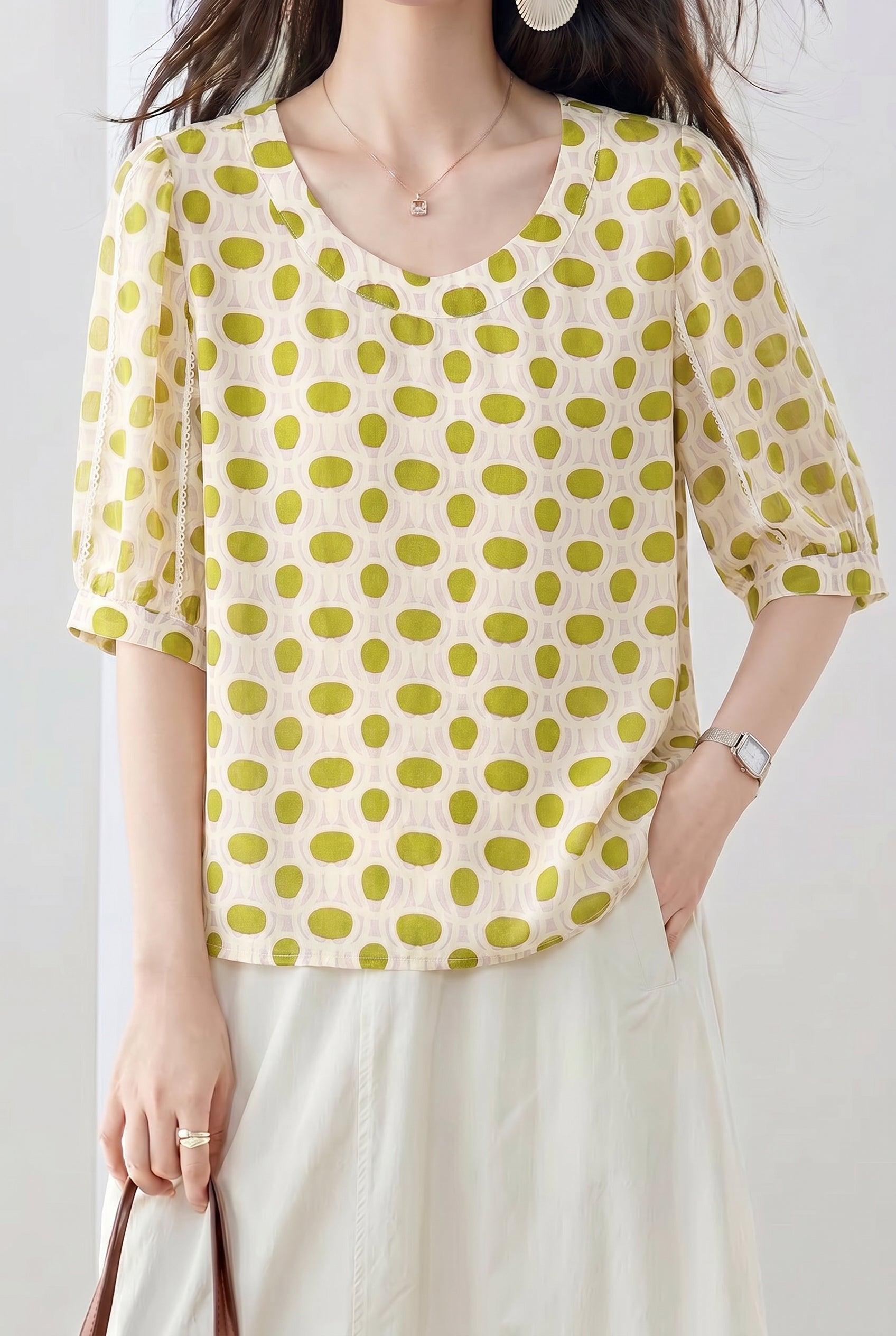 Casual Elegant Versatile Chiffon Shirt - liwisi