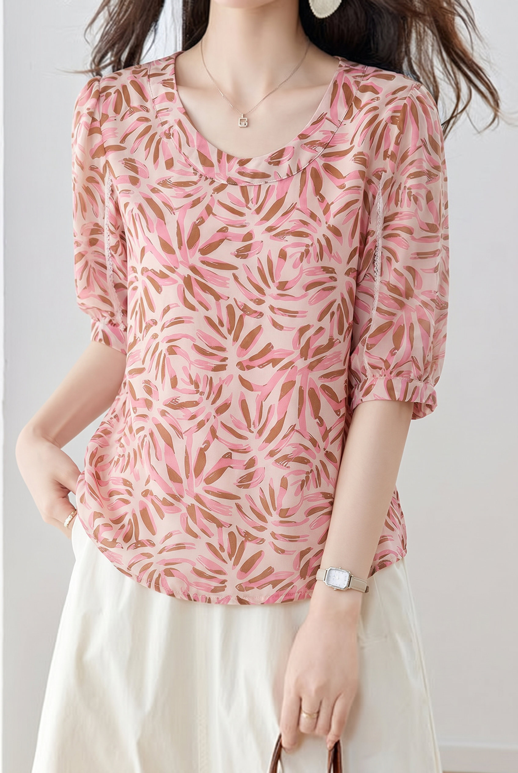 Casual Elegant Versatile Chiffon Shirt - liwisi