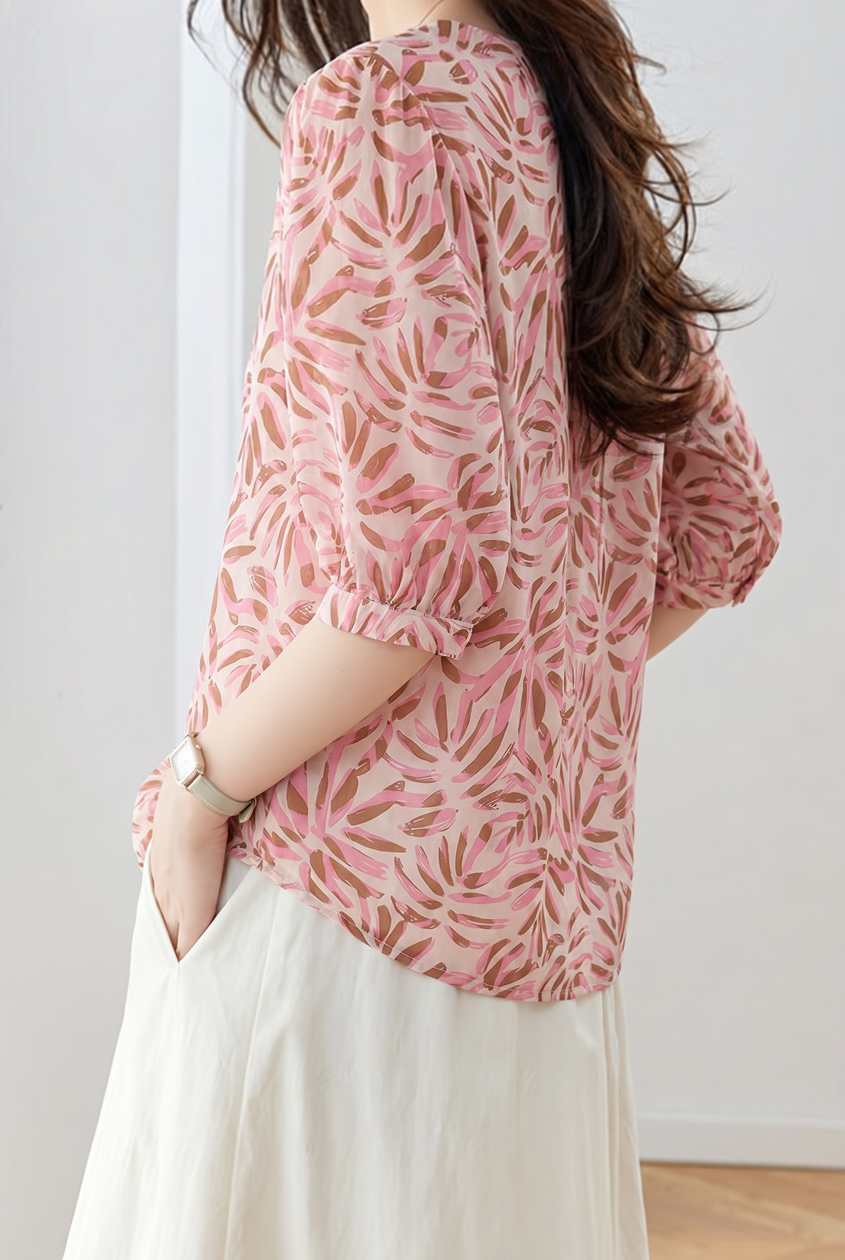 Casual Elegant Versatile Chiffon Shirt - liwisi