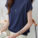 Casual Gentle Style Knit T-Shirt - liwisi