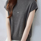 Casual Gentle Style Knit T-Shirt - liwisi