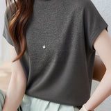 Casual Gentle Style Knit T-Shirt - liwisi