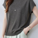 Casual Gentle Style Knit T-Shirt - liwisi