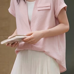 French Spliced Fake Two-Piece Shirt - liwisi