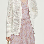 Casual Hollow Out V-Neck Knit Cardigan - liwisi