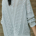Casual Hollow Out V-Neck Knit Cardigan - liwisi
