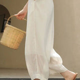 Casual Literary Cotton Linen Lantern Pants - liwisi