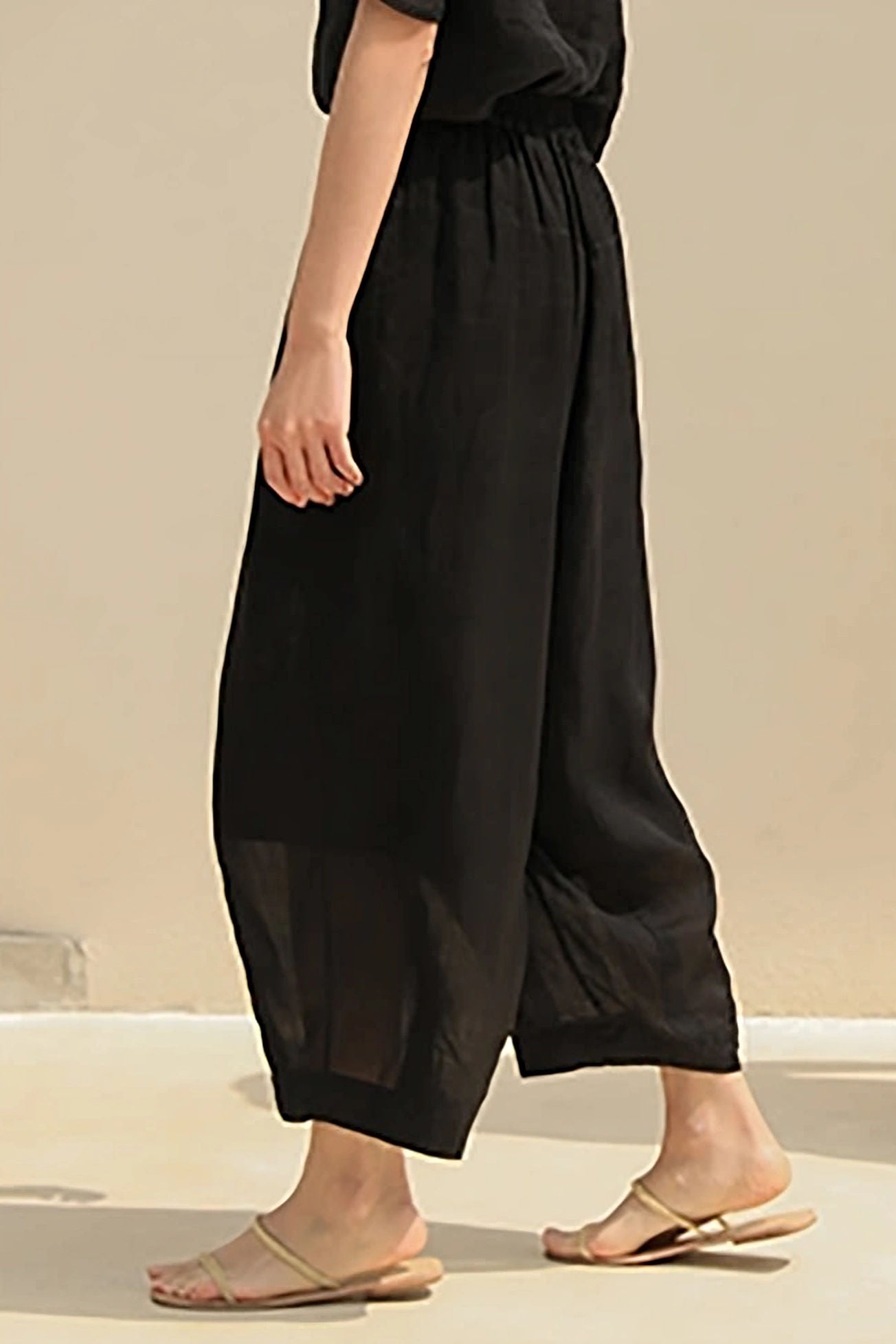 Casual Literary Cotton Linen Lantern Pants - liwisi