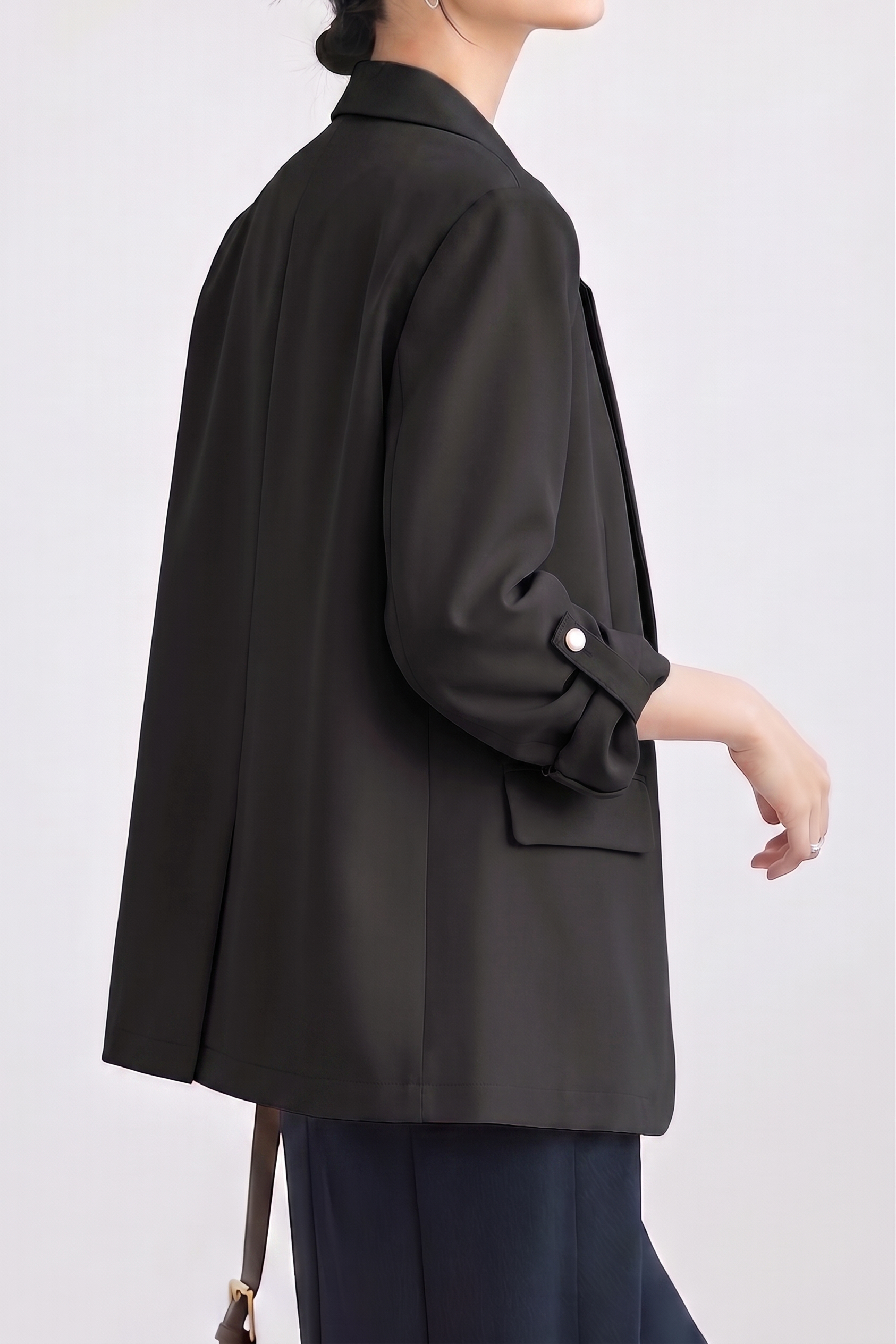 Chic Business Workwear Three Quarter Blazer - liwisi