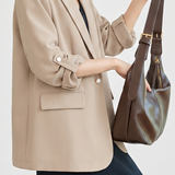Chic Business Workwear Three Quarter Blazer - liwisi