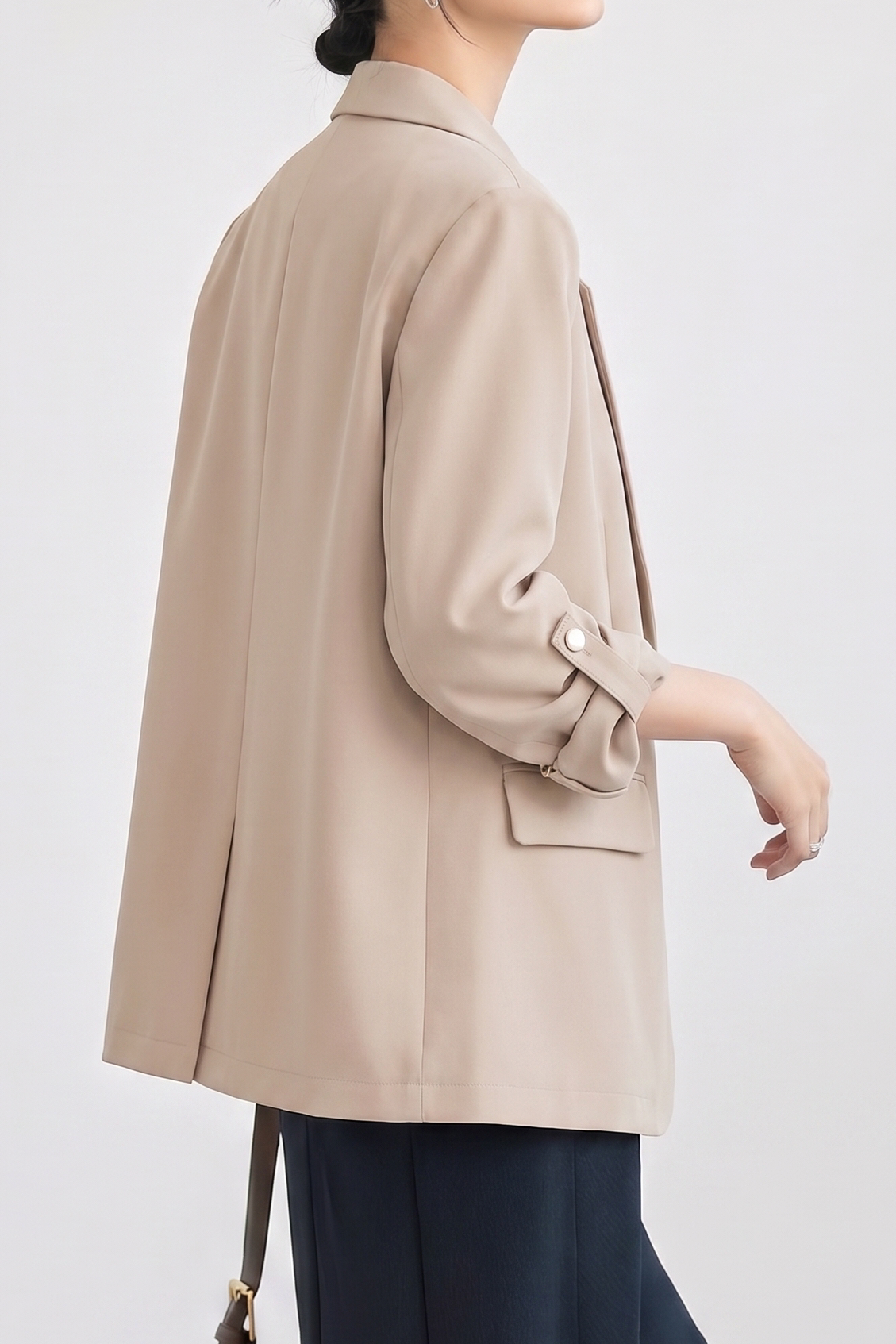 Chic Business Workwear Three Quarter Blazer - liwisi