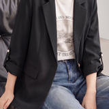 Chic Business Workwear Three Quarter Blazer - liwisi